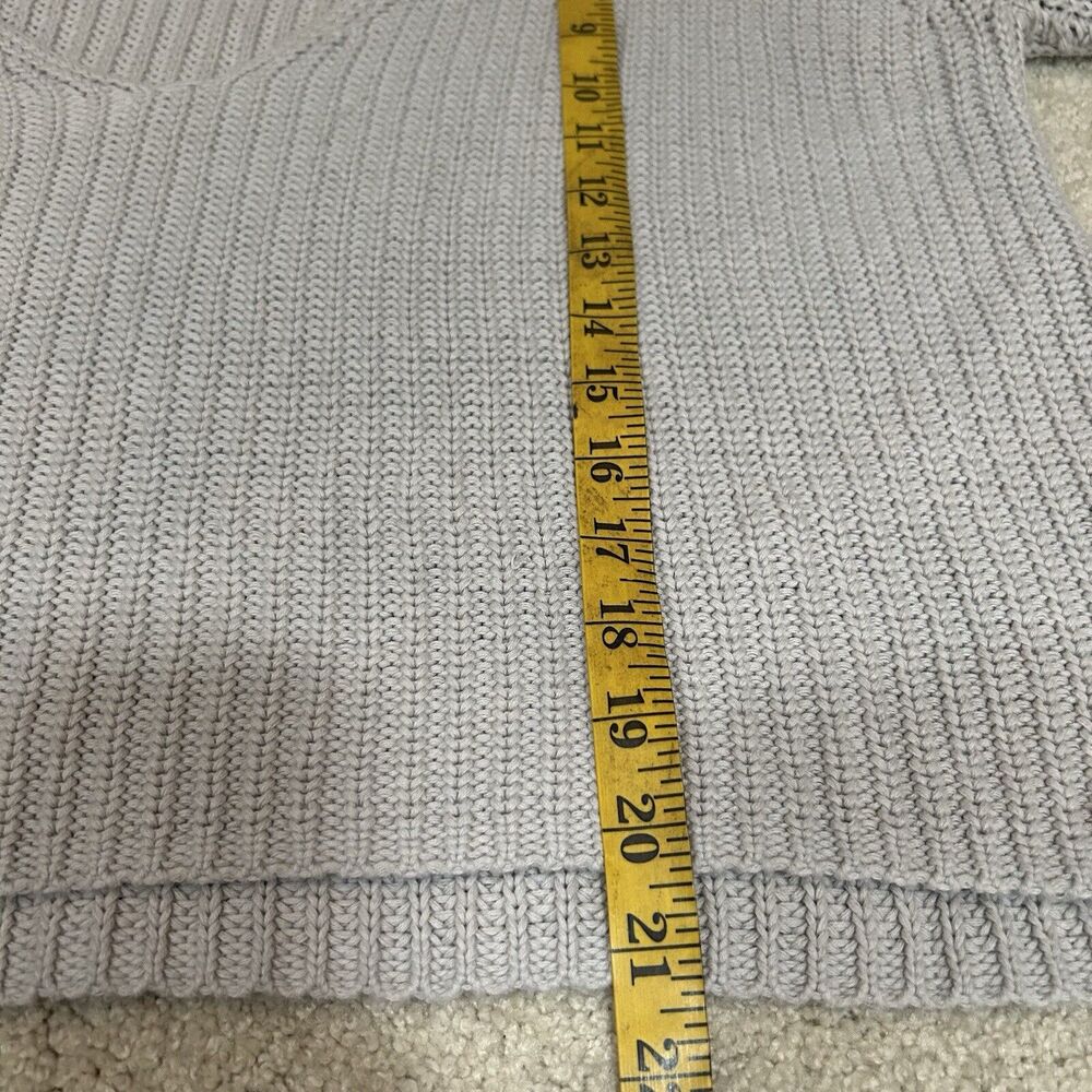 Free People Sweater Womens Size Medium Damsel Bell Sleeve Cropped Gray Oversized - Picture 7 of 9
